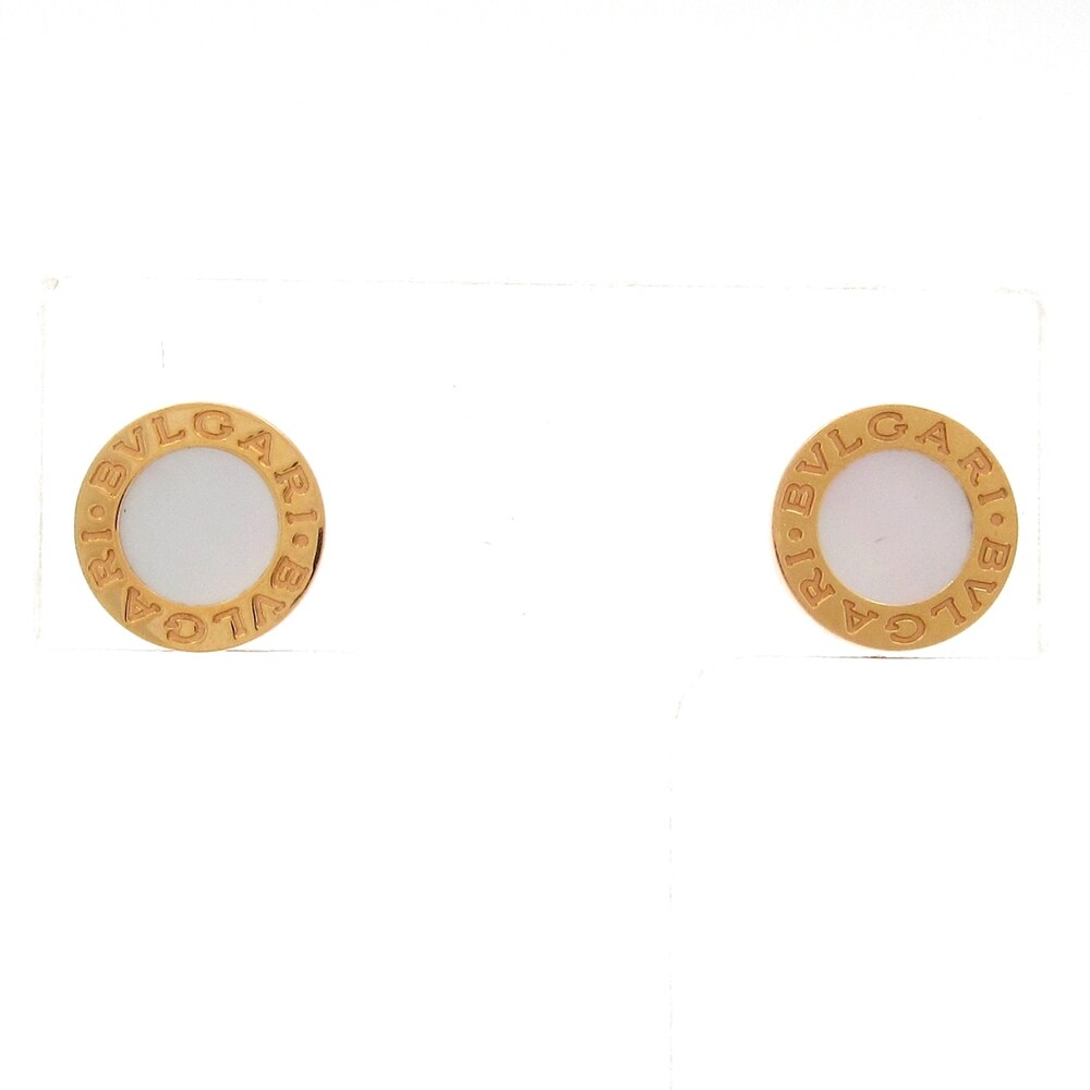 Bvlgari Earrings 354732 18K Rose Gold Mother of Pearl